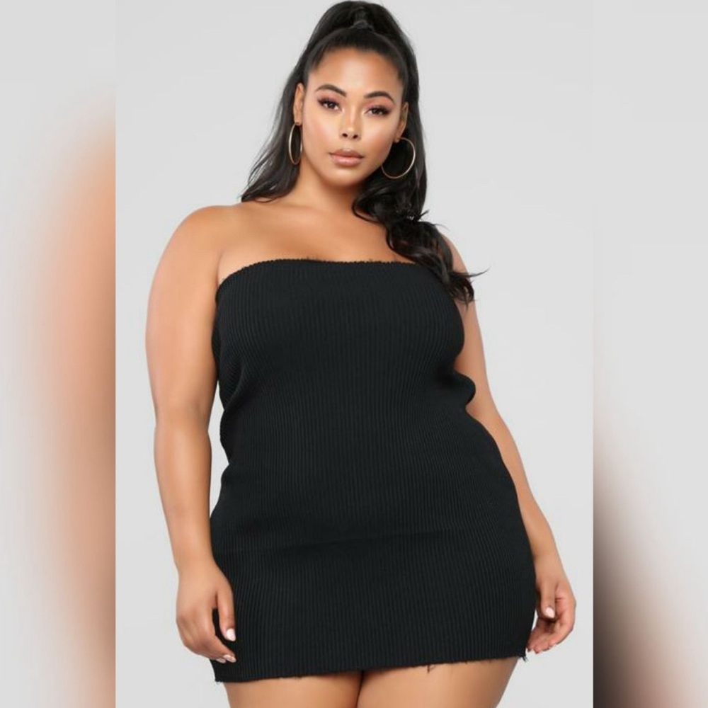 Fashion Nova Evocative Knit Tube Dress